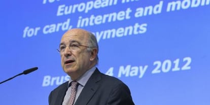 El comisario europeo de Competencia, Joaquín Almunia.