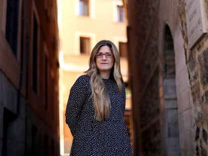 Raquel L&oacute;pez, fotografiada en noviembre en la plaza de la Villa.