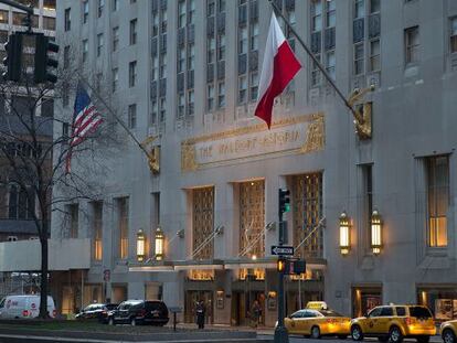 El hotel Waldorf Astoria, en Nueva York, es el emblema del grupo Hilton.
