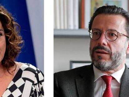 La ministra de Hacienda, María Jesús Montero, y el consejero madrileño del ramo, Javier Fernández-Lasquetty.