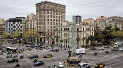 Vista del Paseo de Gracia desde la Torre Muñoz.