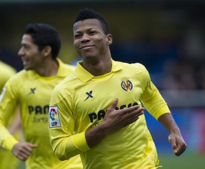 Uche celebra su gol al Almería