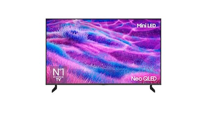 Samsung TV on white background.