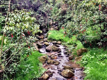 Imagen de los cerros de Bogotá publicada en el perfil de Facebook de Amigos de la Montaña.