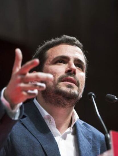 El candidato de IU a la Presidencia del Gobierno, Alberto Garzón.