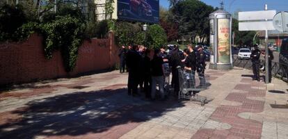 Cuatro personas han sido detenidas tras el desalojo del centro okupado de Alcorcón.