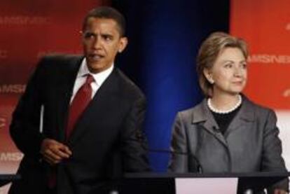 Barack Obama y Hillary Clinton