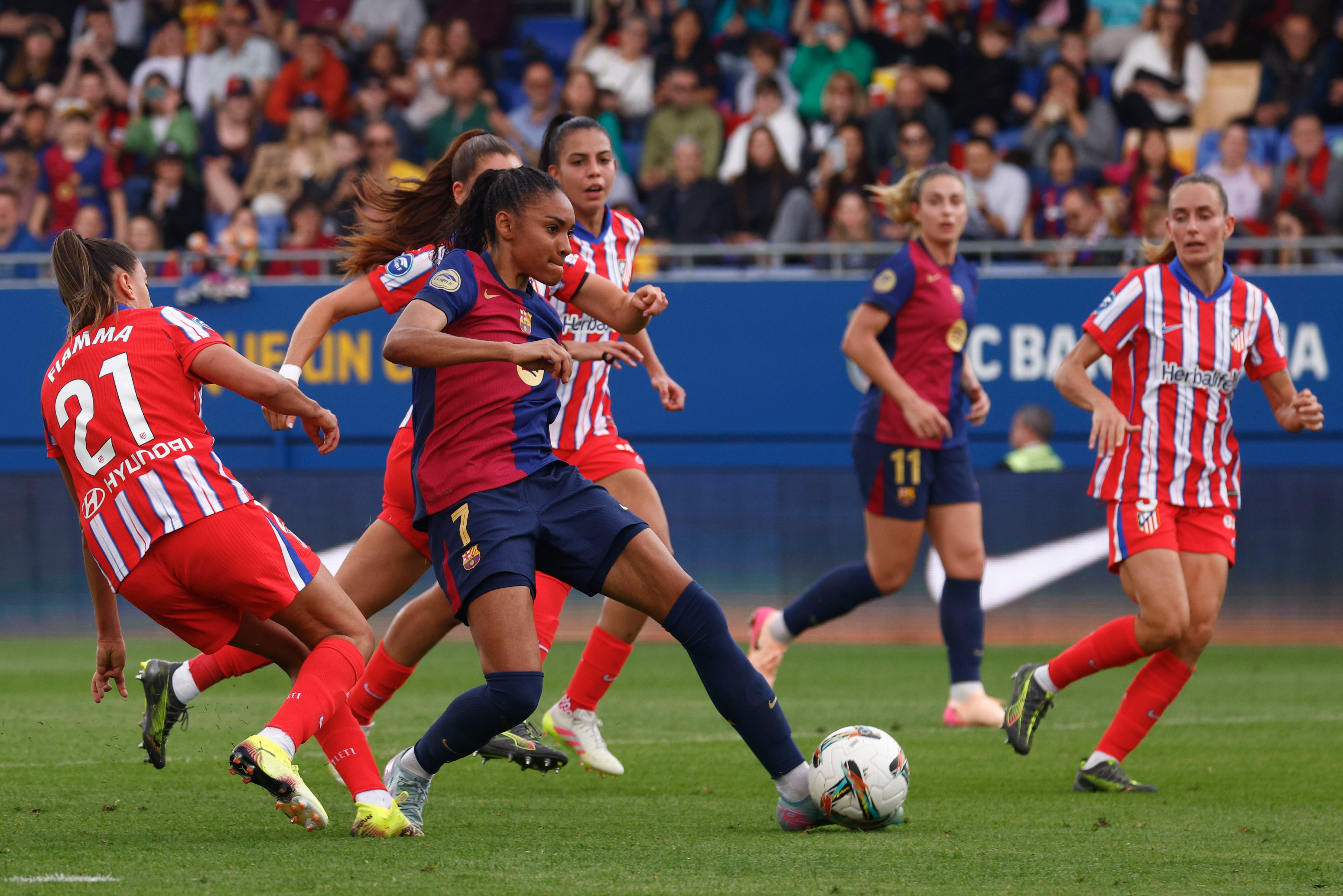 El Barcelona trata de cerrar la herida de Lisboa en la final de la Copa de la Reina ante el Atlético de Madrid