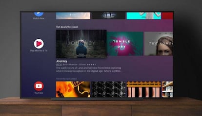 Smart TV con el sistema operativo Android TV.
