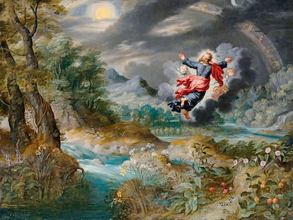 'Dios crea el Sol, la luna y las estrellas', del pintor Jan Brueghel.