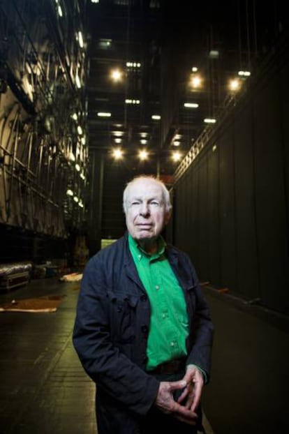 El director Peter Brook, en los Teatros del Canal.