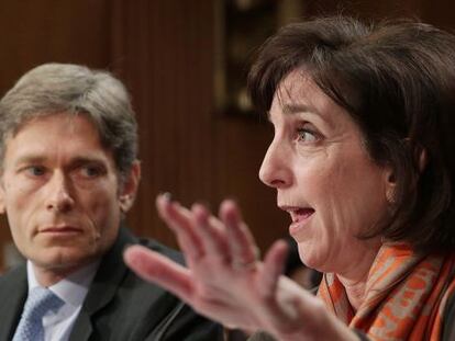 Los secretarios de Estado adjuntos Roberta Jacobson y Tom Malinowski
