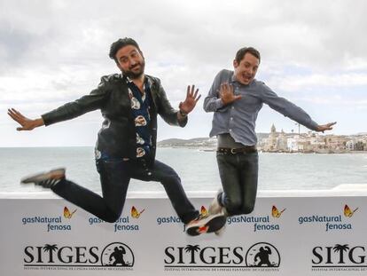 Eugenio Mira y Elijah Wood en Sitges.  