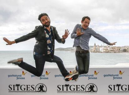 Eugenio Mira y Elijah Wood en Sitges.  