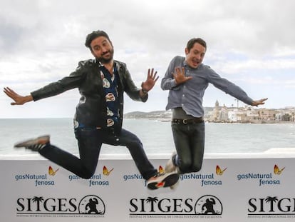 Eugenio Mira y Elijah Wood en Sitges.  