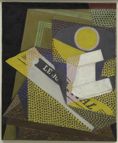 'Periódico y frutero', de Juan Gris.