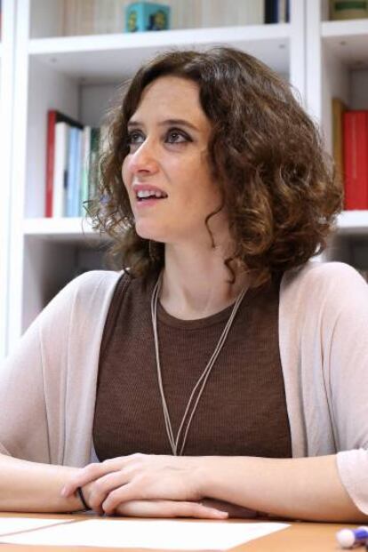 Isabel Ayuso, portavoz del PP de Madrid.