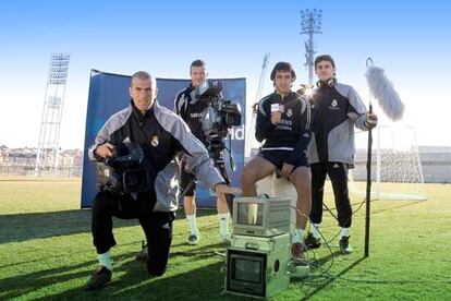 De izquierda a derecha, Zinedine Zidanne, David Beckham, Raúl e Íker Casillas.