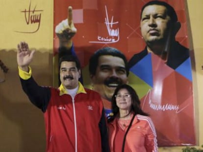 Venezuelan President Nicolás Maduro and first lady Cilia Flores.