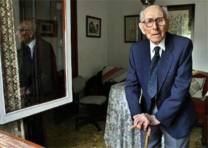 Joan Riudavets, fotografiado en su casa el pasado mes de octubre.