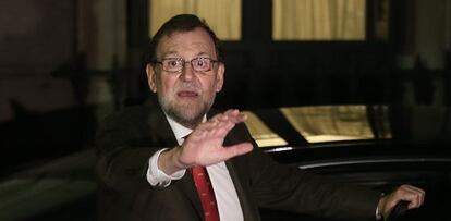 El presidente del Gobierno, Mariano Rajoy, abandona el Congreso el pasado lunes.