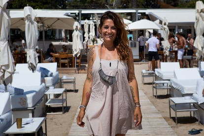 Regina Scardaccione, in charge of bookings at the Blue Marlin in Ibiza. 