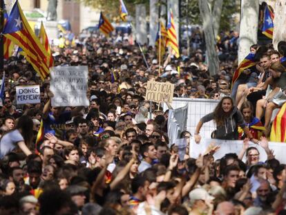 Concentració davant del TSJC aquest dijous.