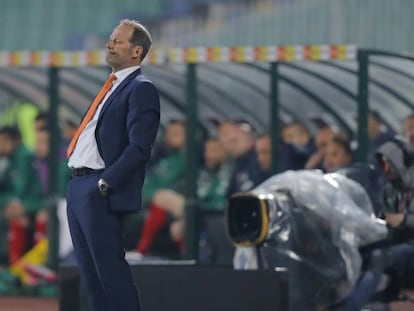 Danny Blind en el partido Bulgaria-Holanda.