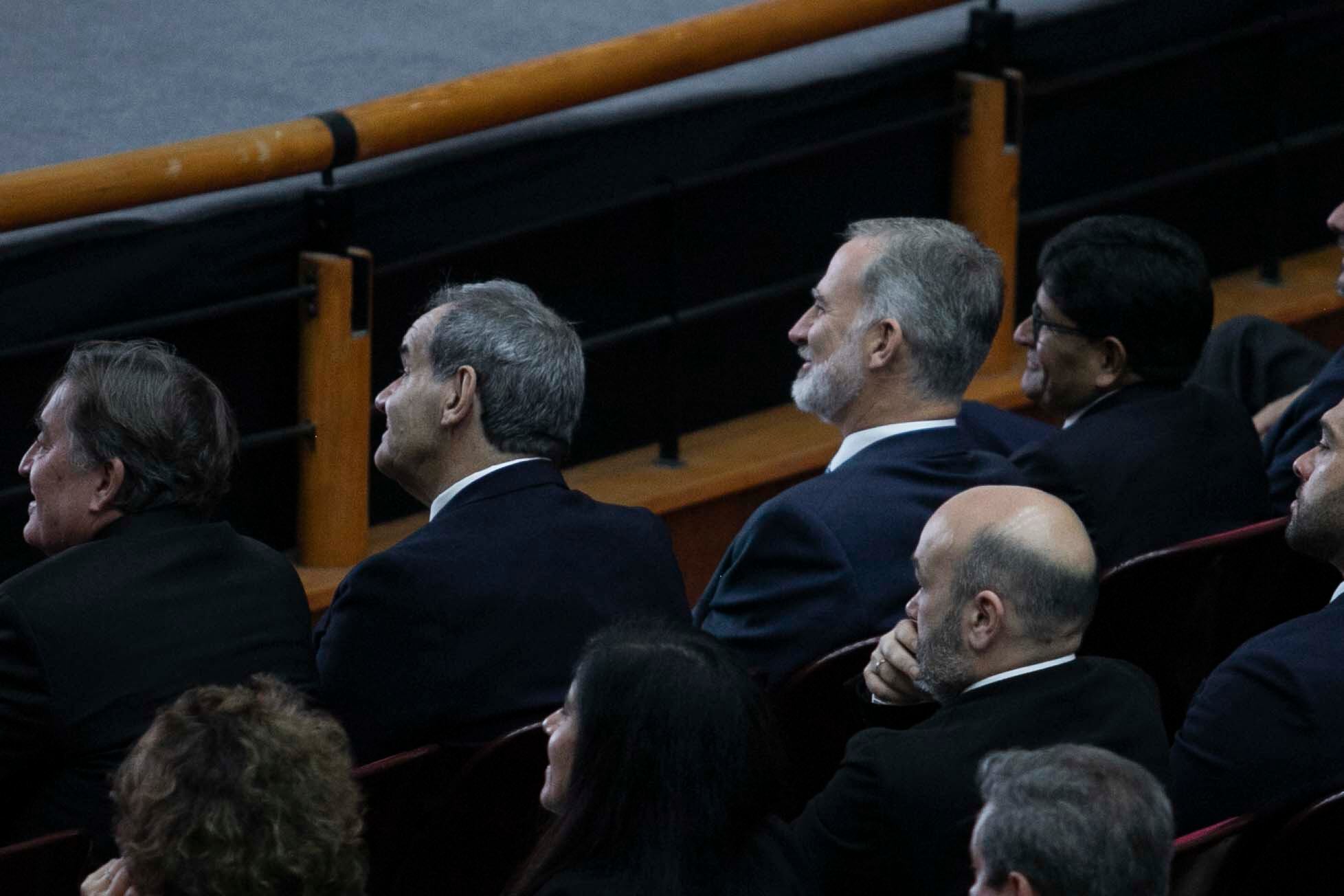 El Rey Felipe VI de España en el Teatro Municipal de Arequipa, este miércoles.
