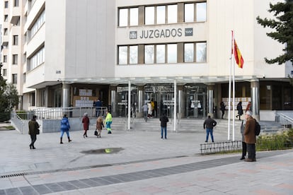 Juzgados de la plaza de Castilla, en Madrid.