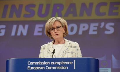 La comisaria europea de Servicios Financieros, Mairead McGuinness. 