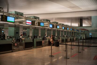 Aspecto del aeropuerto de El Prat el pasado mes de septiembre.