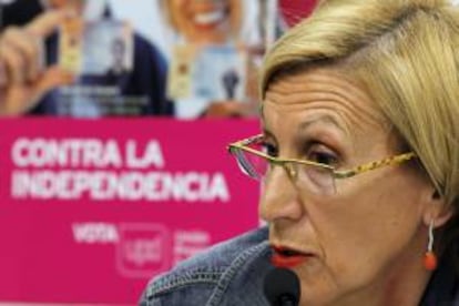 La líder de UPyD, Rosa Díez. EFE/Archivo