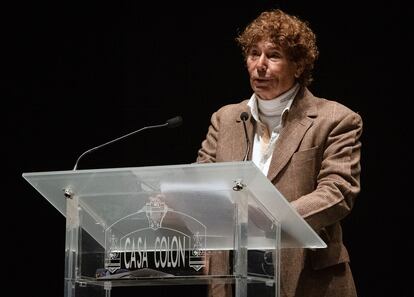 El periodista onubense, durante su intervención tras recibir el reconocimiento a su carrera en Huelva, en 2020.  Quintero fue uno de los entrevistadores más reconocidos de España y uno de los más galardonados, con más de 200 premios en su haber. Su trayectoria le valió dos Premios Ondas, una Antena de Oro, la Medalla de Andalucía y el premio de Periodismo Rey de España. 