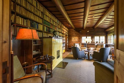 Interior de la casa de Jean Sibelius, en Tuusula.