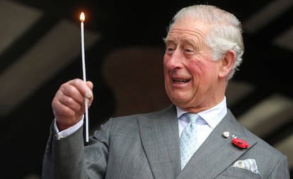 El príncipe Carlos, durante un acto en Ross-on-Wye (Herefordshire, el Reino Unido), el martes.