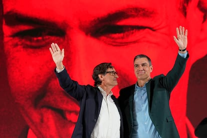 Salvador Illa y Pedro Sanchez
