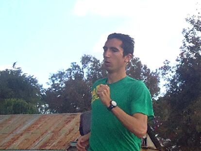 Casado, entrenándose en Kenia.