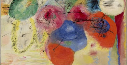 La obra ‘Lineas negras’ (1913), de Kandinsky.