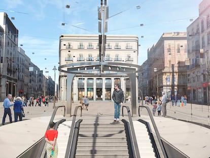 Imagen de la futura estación de Cercanías de la Puerta del Sol.