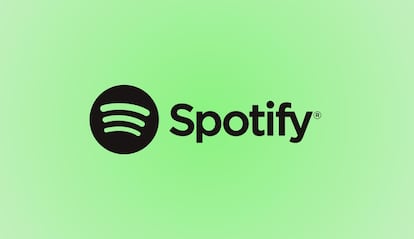 Logo de Spotify negro con fondo verde