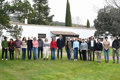 El Gobierno en pleno, en Quintos de Mora (Los Yébenes, Toledo), el pasado fin de semana.