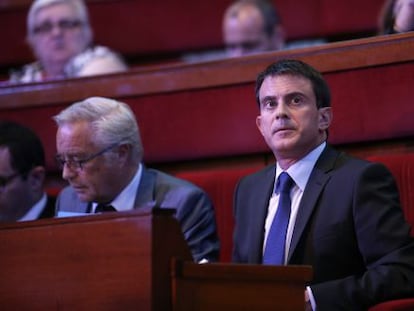 El primer ministro franc&eacute;s, Manuel Valls, este martes en Par&iacute;s.