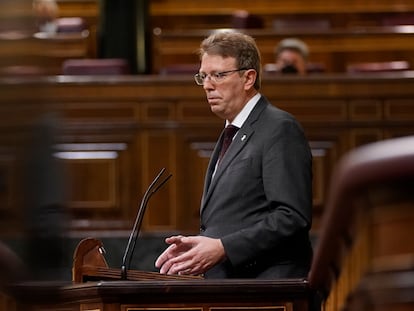 Ferrán Bel, durante la sesión plenaria en el congreso de los diputados en Madrid.