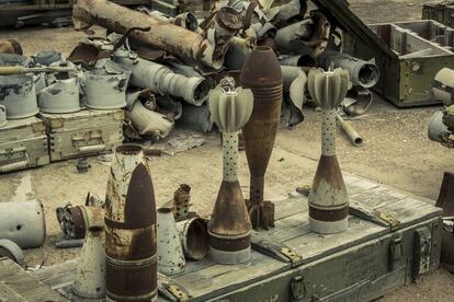 Piezas del Museo de la Guerra de la ciudad de Misrata.