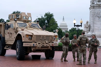 Guardia nacional de Columbia en Washington, el 19 de agosto de 2025.