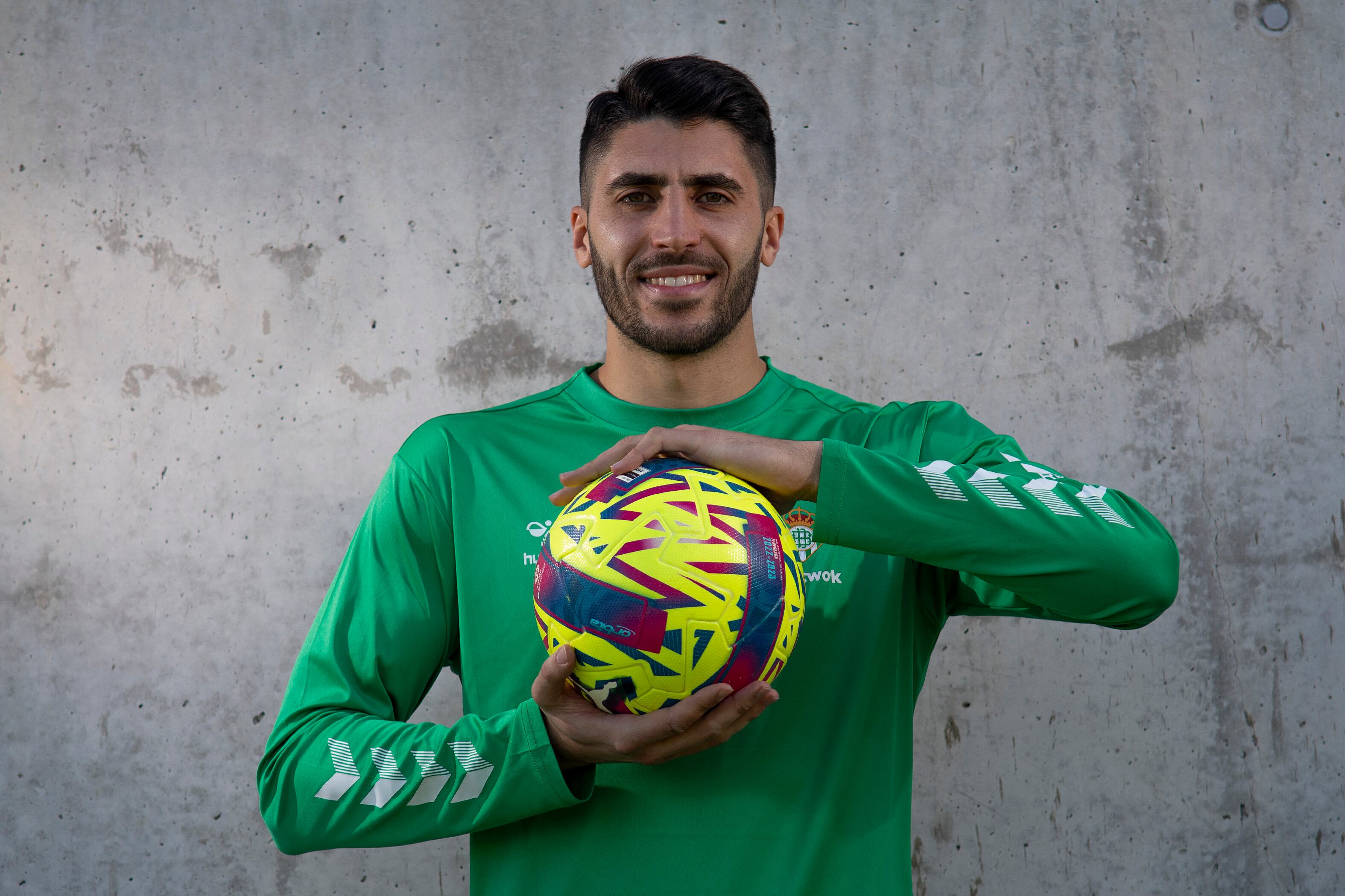  Rui Silva, guardameta portugués del Real Betis Balompié, este lunes en la ciudad deportiva del club.