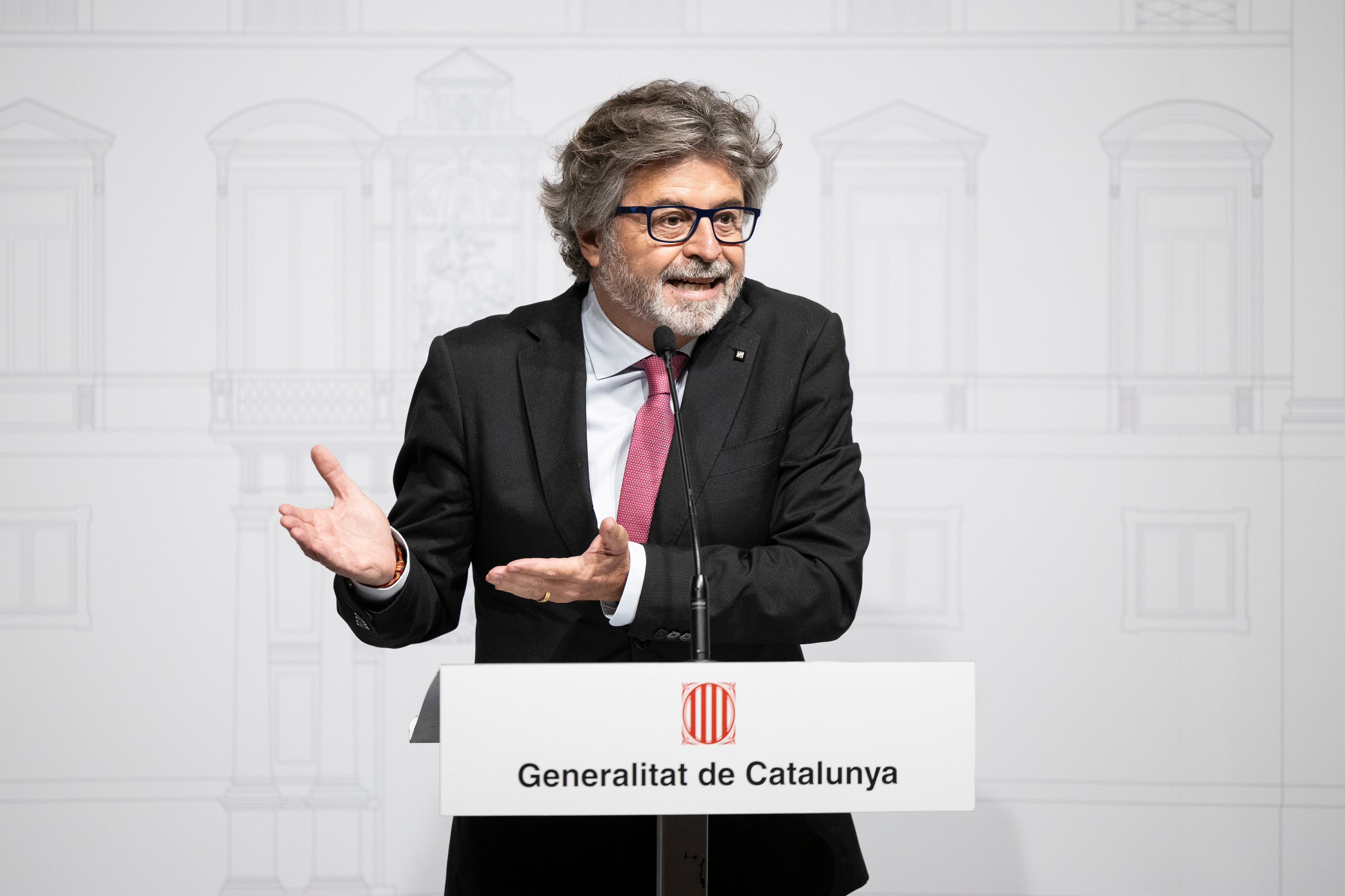 El vicepresidente de Junts y diputado del parlamento catalán, Antoni Castellà, durante la Comisión bilateral Estado-Generalitat, en Barcelona, este lunes. 