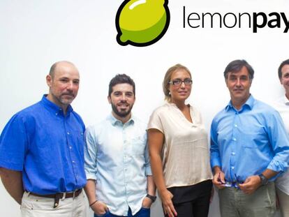 Juan I. Pérez, Ferran Figueredo, Beatriz Amilibia, Francisco Aréchaga, Ricard Forn, Alejandro Cabanillas, socios de Lemonpay.