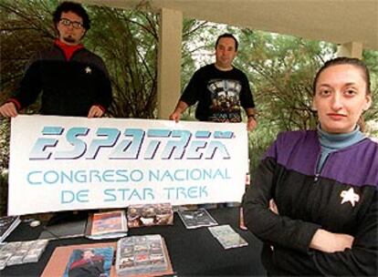 Participantes en el IV Congreso Nacional de Star Trek, <i>Espatrek 2001</i>, en la Casa de Campo.